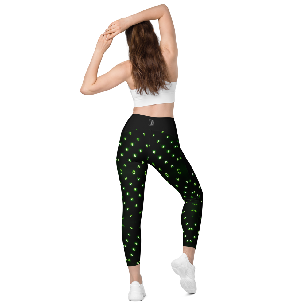 Led Dots Crossover leggings with pockets