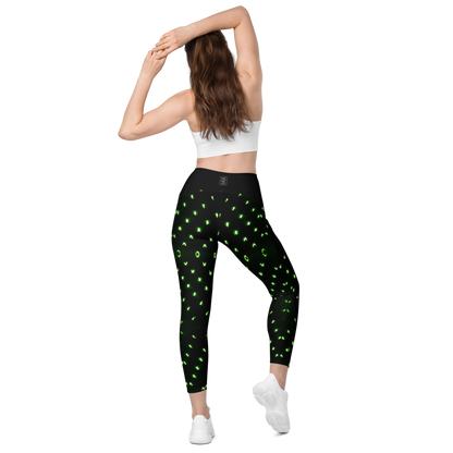 Led Dots Crossover leggings with pockets