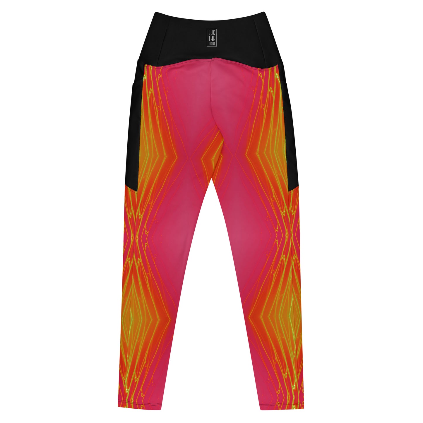 Crossover Laser Strobe leggings with pockets