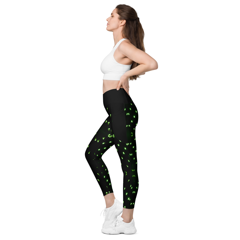 Led Dots Crossover leggings with pockets