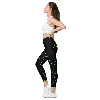 Led Dots Crossover leggings with pockets