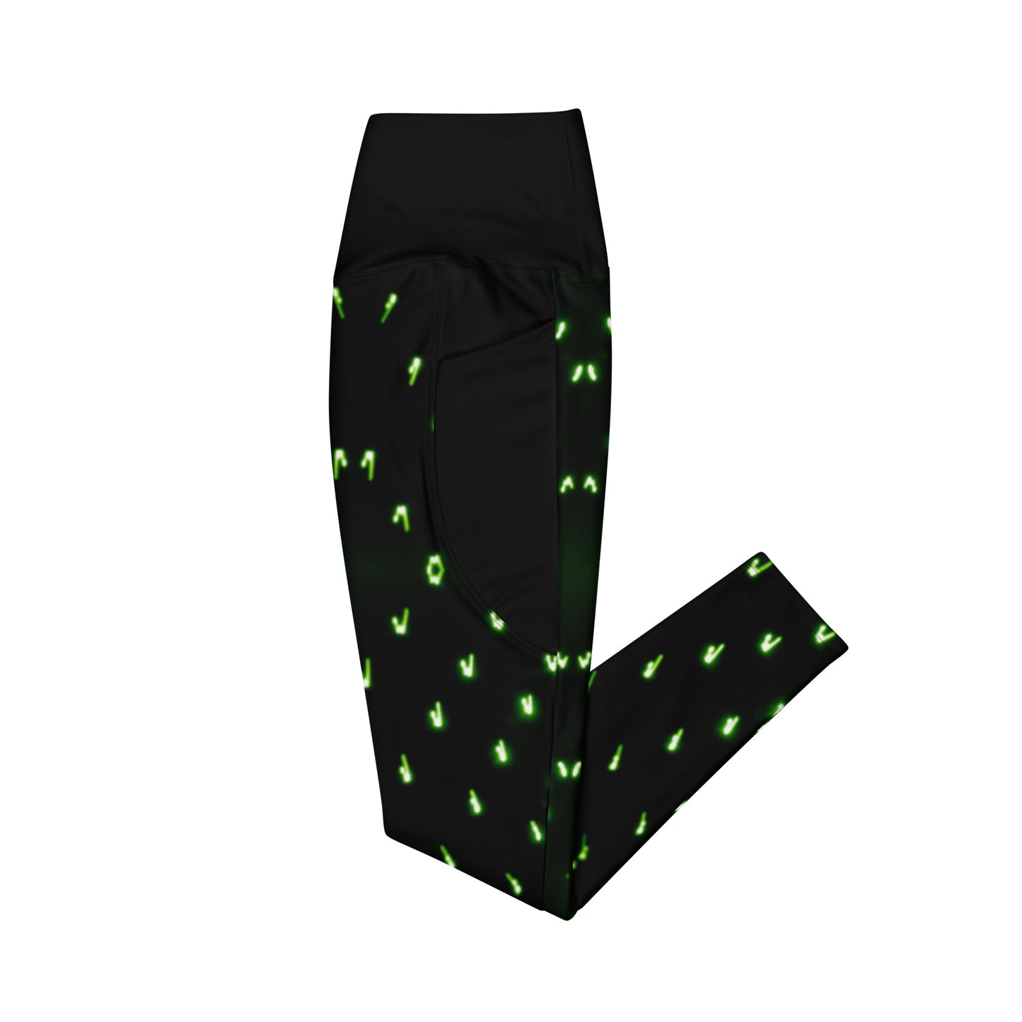 Laser Dots Crossover leggings with pockets