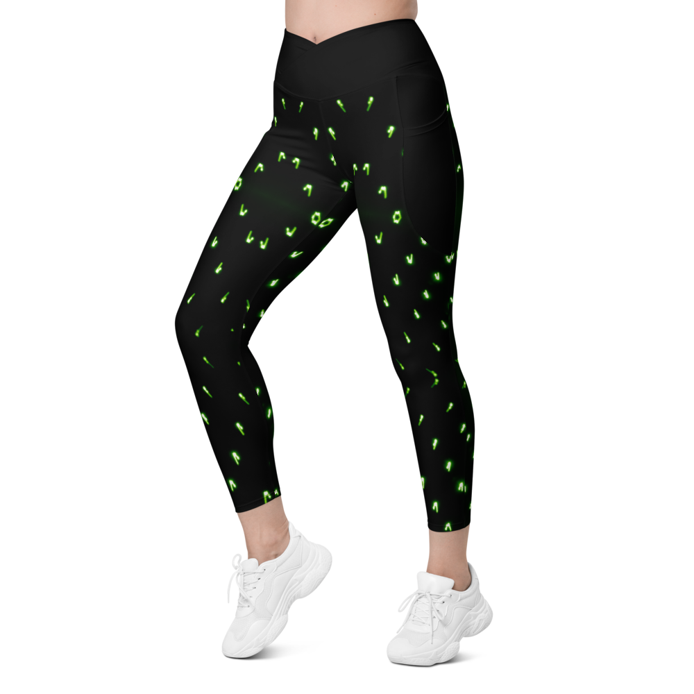 Led Dots Crossover leggings with pockets