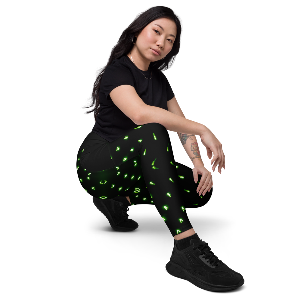 Led Dots Crossover leggings with pockets