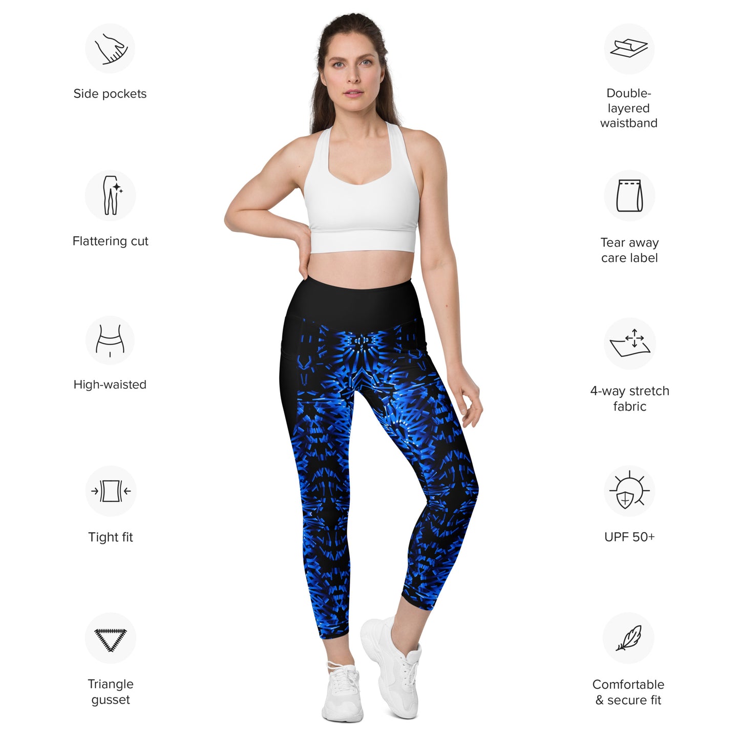 Zephyr Light Fractal Leggings with pockets