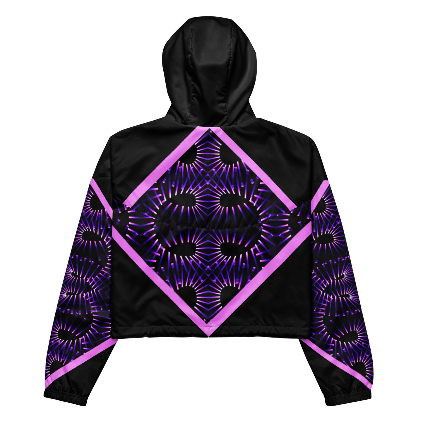 Pink Obsession Strobe Light Women’s cropped windbreaker