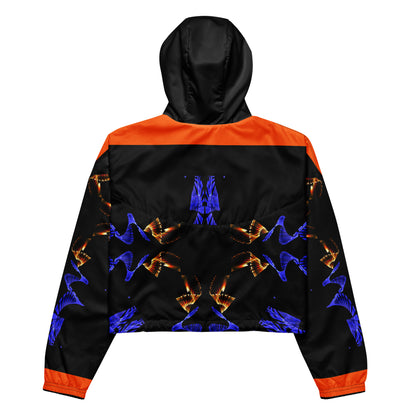 Orange Wave Women’s cropped windbreaker