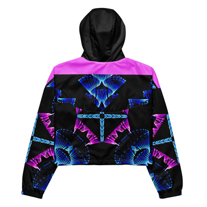 BluPink Wave Women’s cropped windbreaker