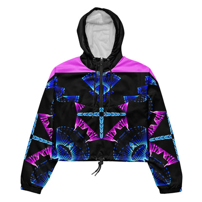 BluPink Wave Women’s cropped windbreaker