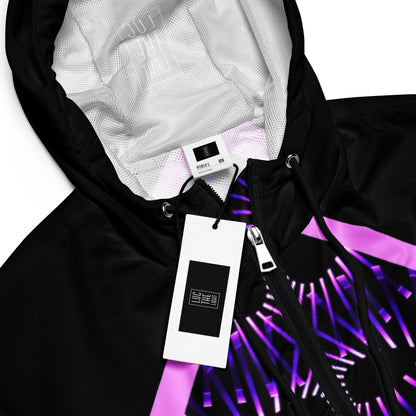 Pink Obsession Strobe Light Women’s cropped windbreaker