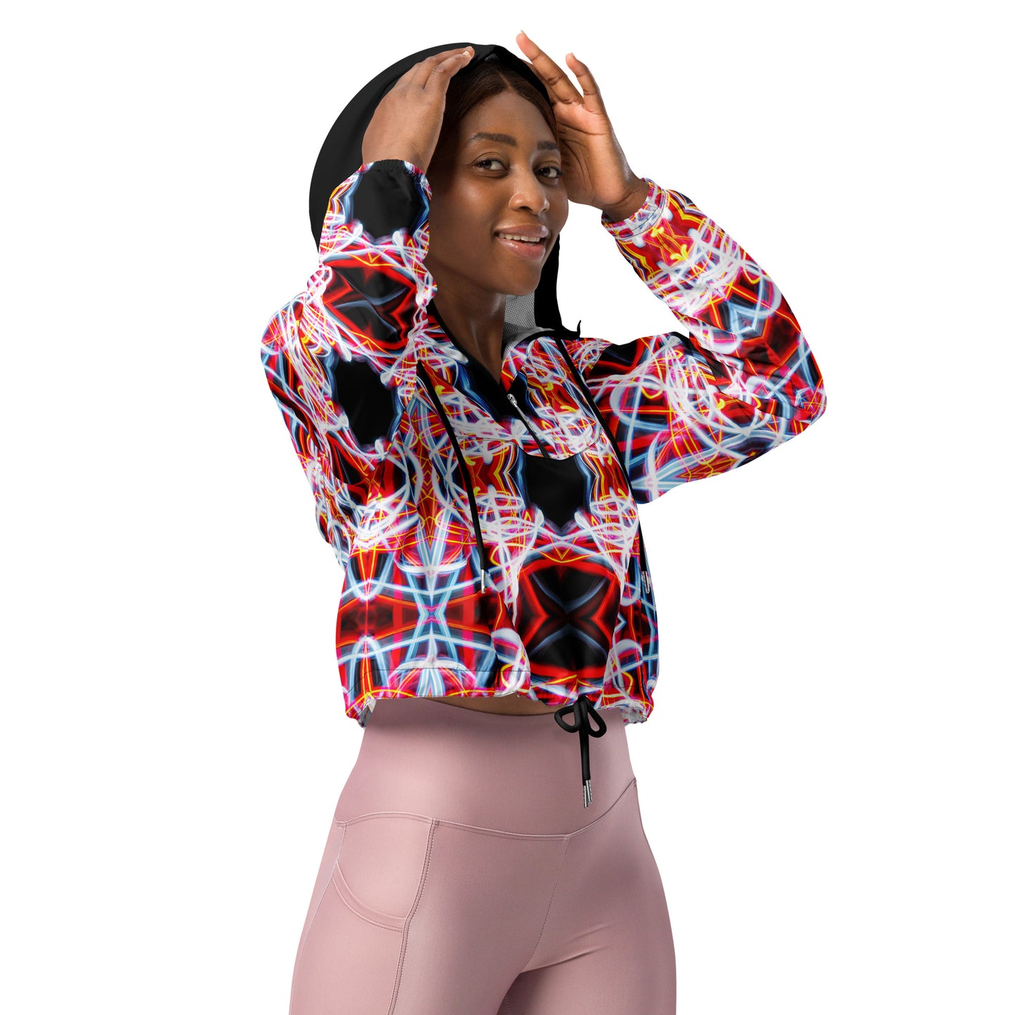 RedLedTrailsLight Women’s cropped windbreaker