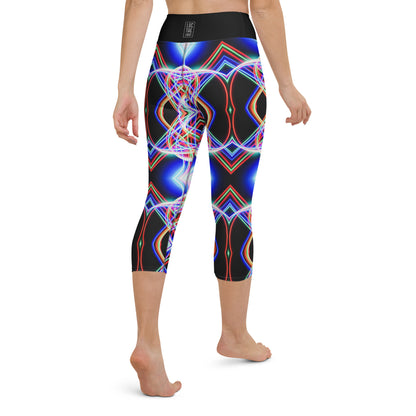 Trails of Light Yoga Capri Leggings