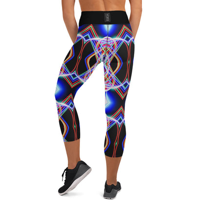 Trails of Light Yoga Capri Leggings