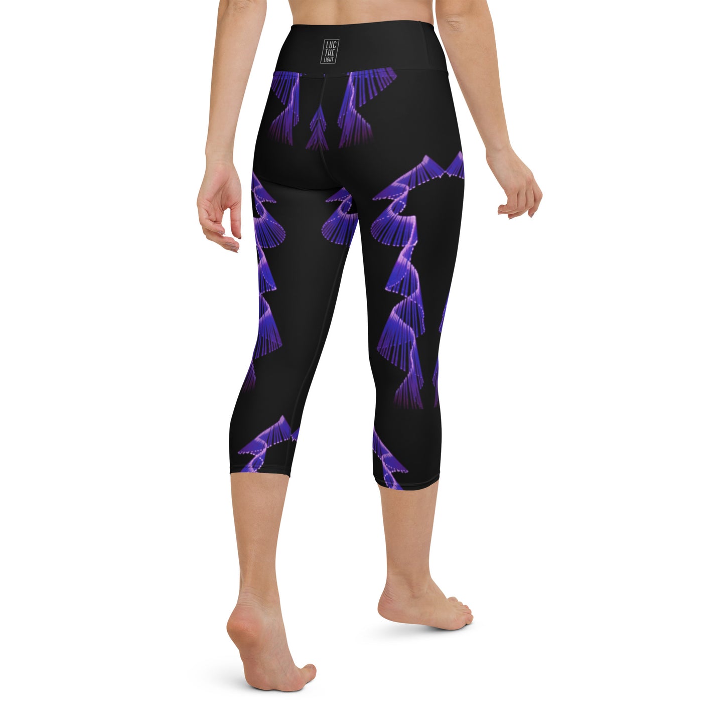 Violet Flair Yoga Capri Leggings