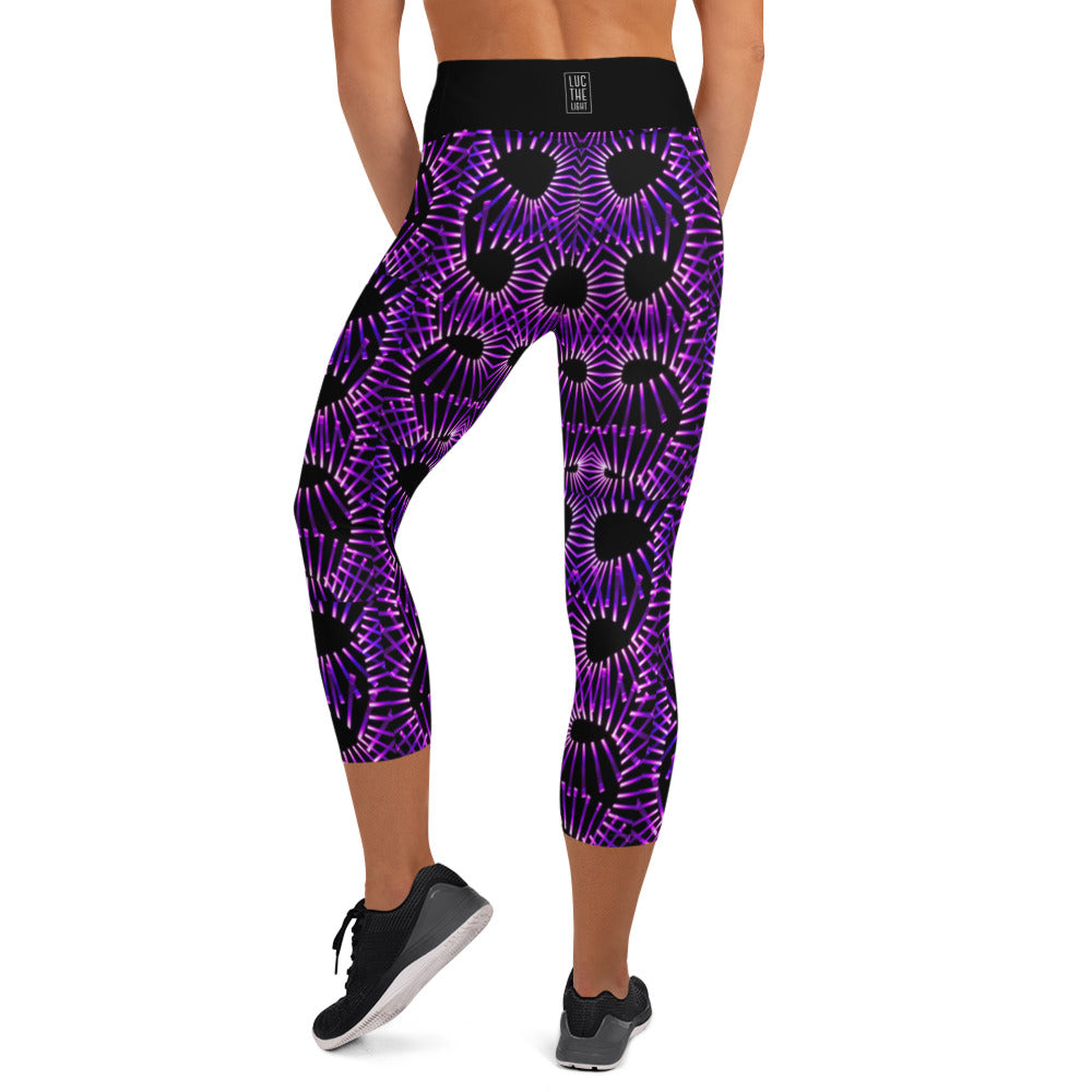 Purple Obsession Yoga Capri Leggings