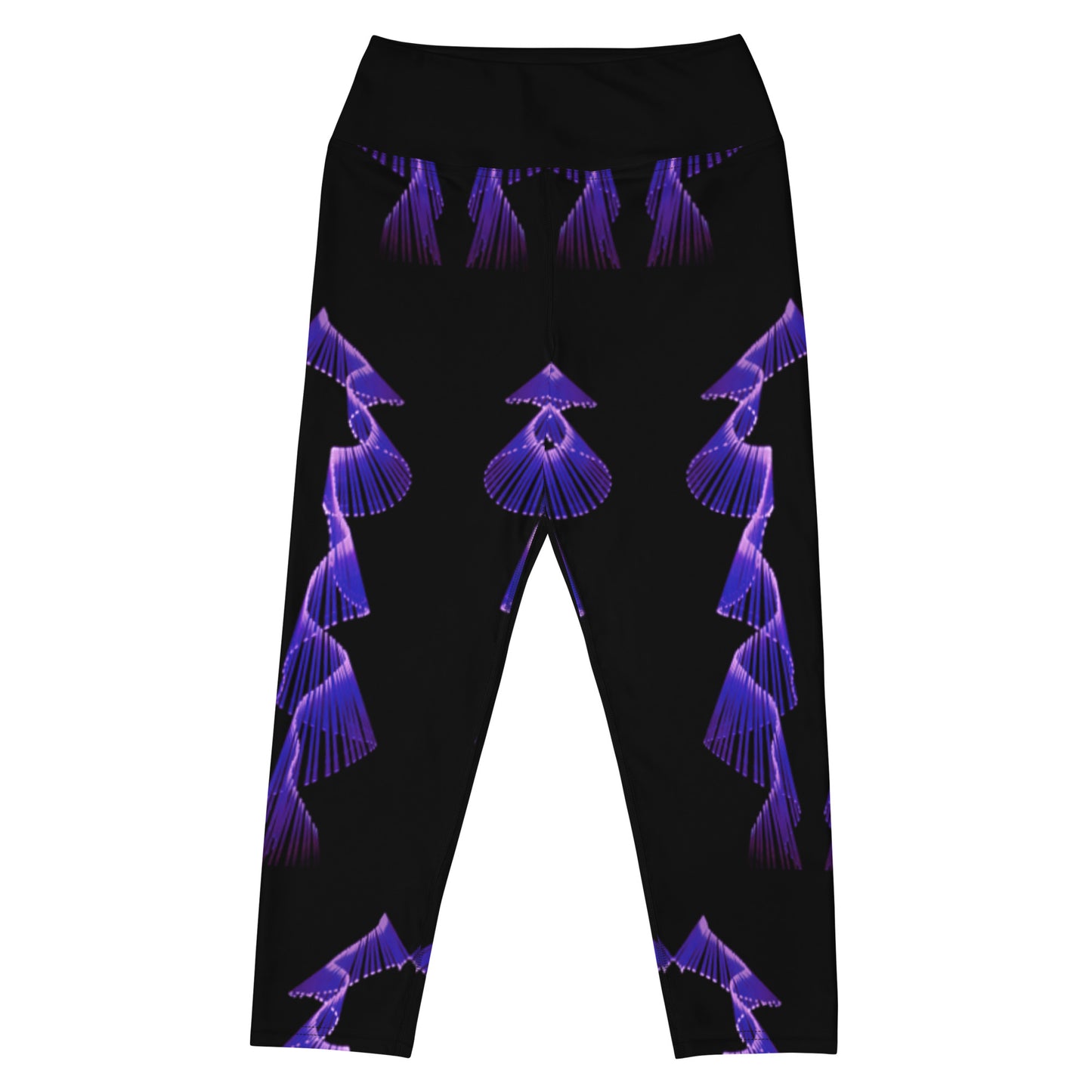 Violet Flair Yoga Capri Leggings