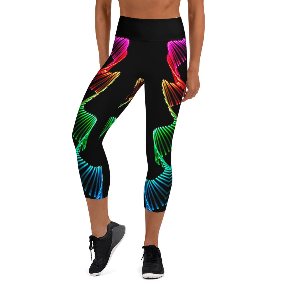 Carioca Waves Yoga Capri Leggings