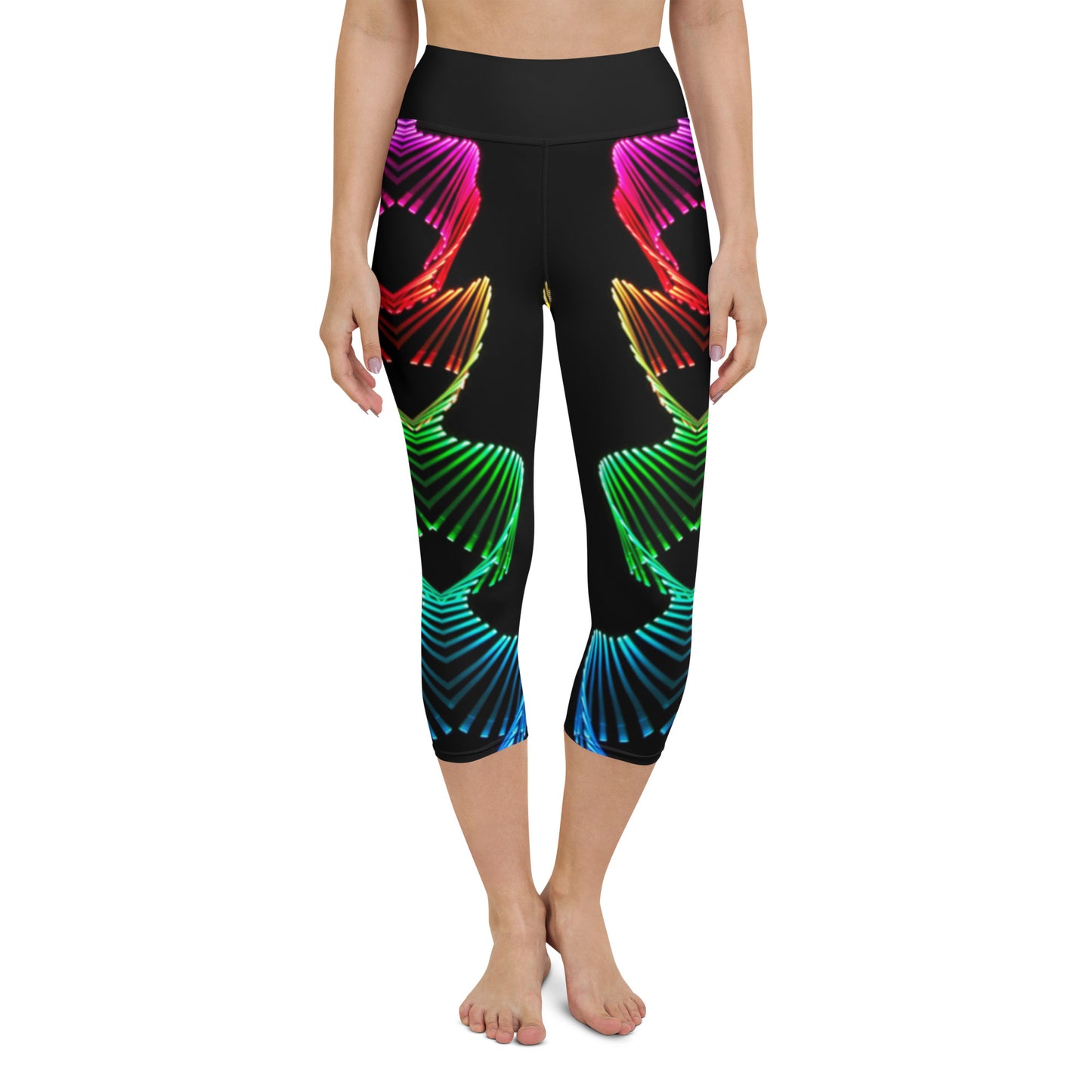 Carioca Waves Yoga Capri Leggings