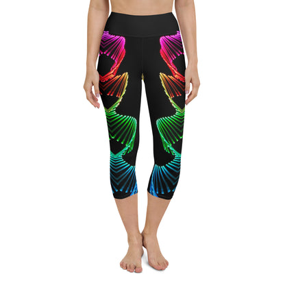 Carioca Waves Yoga Capri Leggings