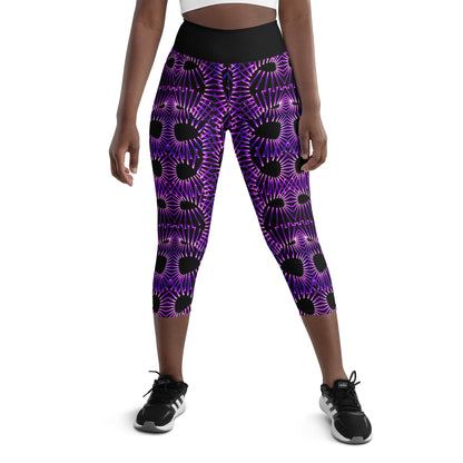 Purple Obsession Yoga Capri Leggings