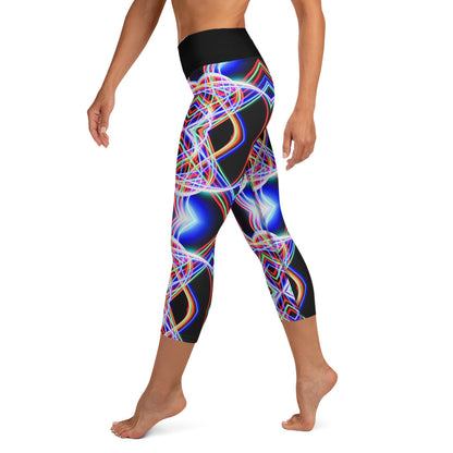 Trails of Light Yoga Capri Leggings