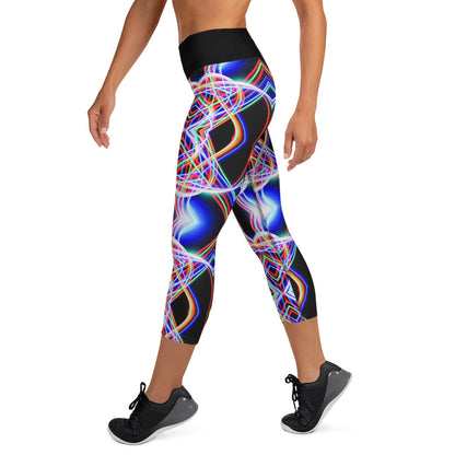 Trails of Light Yoga Capri Leggings