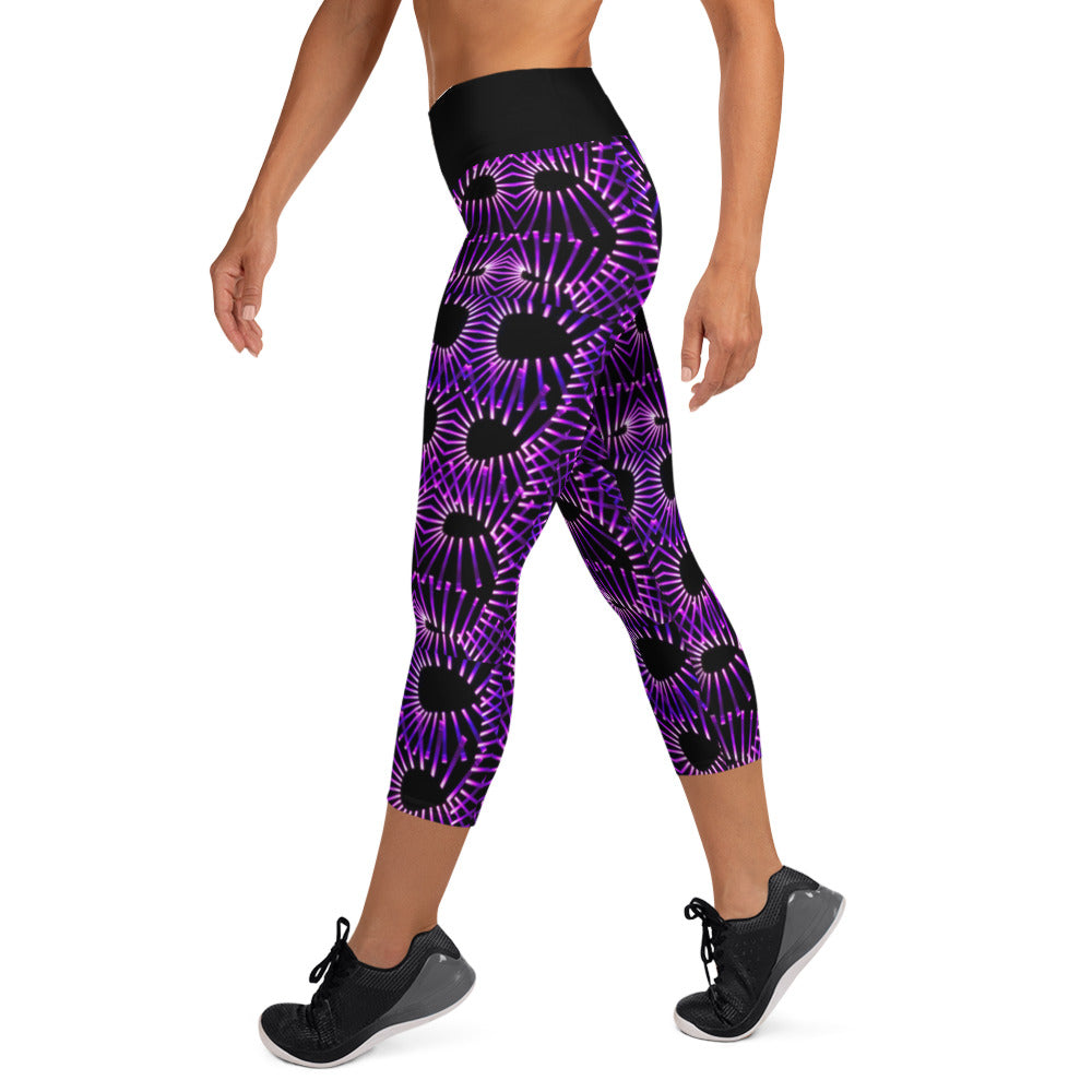 Purple Obsession Yoga Capri Leggings