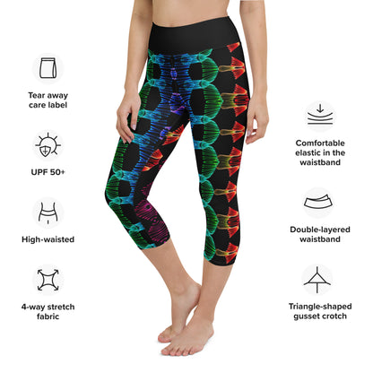 Torero Lights Yoga Capri Leggings