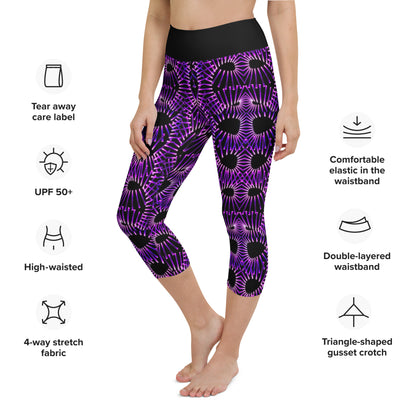 Purple Obsession Yoga Capri Leggings