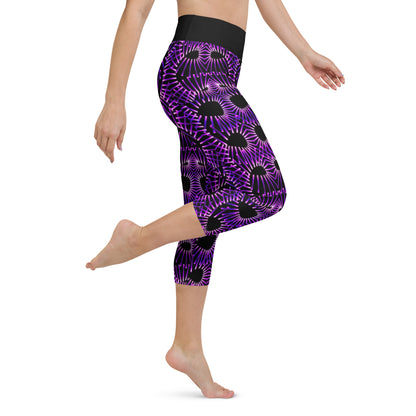 Purple Obsession Yoga Capri Leggings