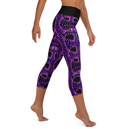 Purple Obsession Yoga Capri Leggings