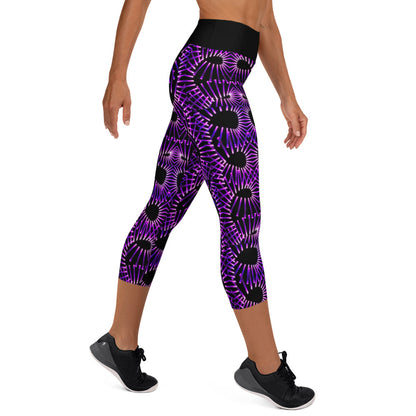 Purple Obsession Yoga Capri Leggings