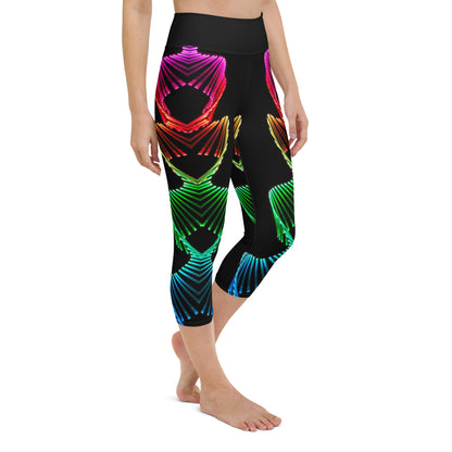 Carioca Waves Yoga Capri Leggings